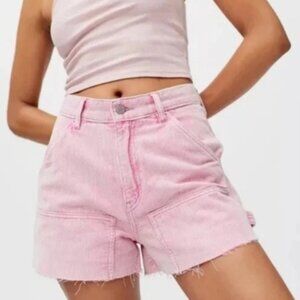 URBAN OUTFITTERS BDG CORDUROY CUTOFF CARPENTER SHORTS SIZE 28